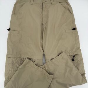 OTB One Tough Brand Pant Men 36x30 Khaki Convertible‎ Baggy Cargo